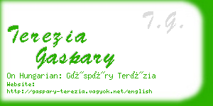 terezia gaspary business card